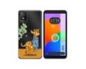 Funda Silicona Transparente para TCL 403 diseño Jirafa Dibujos