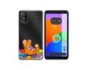 Funda Silicona Transparente para TCL 403 diseño Leopardo Dibujos