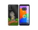Funda Silicona Transparente para TCL 403 diseño Mono Dibujos