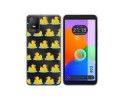 Funda Silicona Transparente para TCL 403 diseño Pato Dibujos