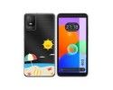 Funda Silicona Transparente para TCL 403 diseño Playa Dibujos