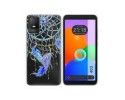 Funda Silicona Transparente para TCL 403 diseño Plumas Dibujos