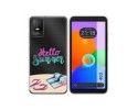 Funda Silicona Transparente para TCL 403 diseño Summer Dibujos
