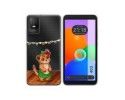 Funda Silicona Transparente para TCL 403 diseño Suricata Dibujos