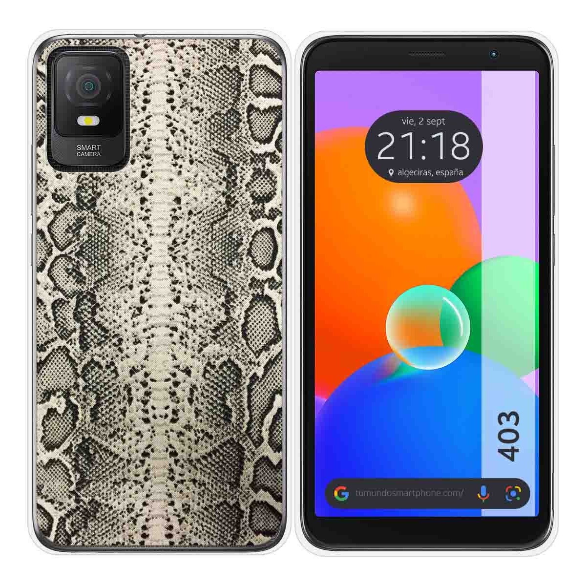 Funda Silicona para TCL 403 diseño Animal 01 Dibujos