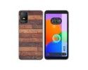 Funda Silicona para TCL 403 diseño Madera 03 Dibujos