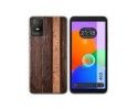 Funda Silicona para TCL 403 diseño Madera 05 Dibujos