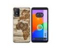 Funda Silicona para TCL 403 diseño Madera 07 Dibujos