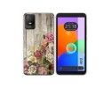 Funda Silicona para TCL 403 diseño Madera 08 Dibujos