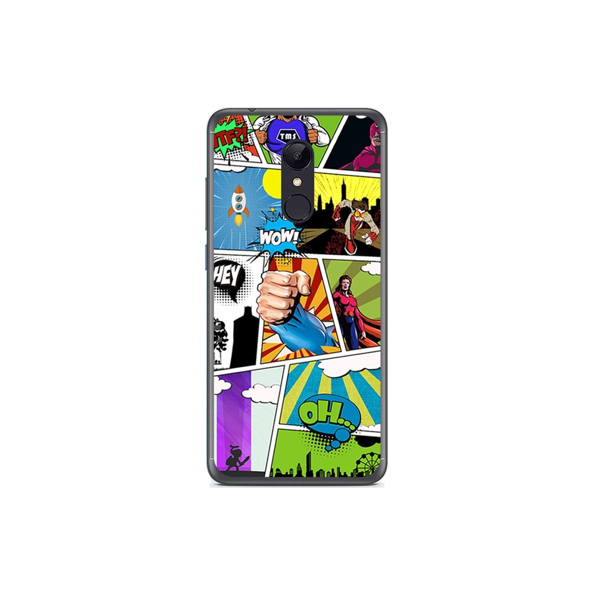 Funda Gel Tpu para Xiaomi Redmi 5 Diseño Comic Dibujos