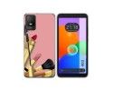 Funda Silicona para TCL 403 diseño Brochas Dibujos