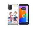Funda Silicona para TCL 403 diseño Café Dibujos