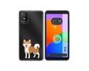 Funda Silicona Transparente para TCL 403 diseño Perros 02 Dibujos