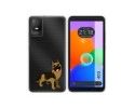Funda Silicona Transparente para TCL 403 diseño Perros 03 Dibujos