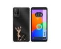 Funda Silicona Transparente para TCL 403 diseño Perros 05 Dibujos