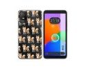 Funda Silicona Transparente para TCL 403 diseño Perros 08 Dibujos