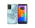 Funda Silicona Transparente para TCL 403 diseño Flores 03 Dibujos