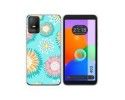 Funda Silicona Transparente para TCL 403 diseño Flores 05 Dibujos