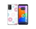 Funda Silicona Transparente para TCL 403 diseño Flores 06 Dibujos