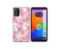 Funda Silicona Transparente para TCL 403 diseño Flores 07 Dibujos