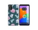Funda Silicona Transparente para TCL 403 diseño Flores 10 Dibujos