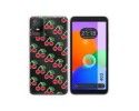 Funda Silicona Transparente para TCL 403 diseño Cerezas Dibujos