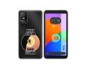 Funda Silicona Transparente para TCL 403 diseño Hombre Escalada Dibujos