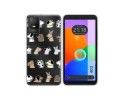 Funda Silicona Transparente para TCL 403 diseño Perros Dibujos