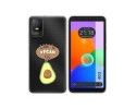 Funda Silicona Transparente para TCL 403 diseño Vegan Life Dibujos