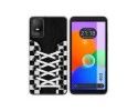Funda Silicona Transparente para TCL 403 diseño Zapatillas 03 Dibujos