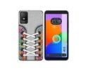 Funda Silicona Transparente para TCL 403 diseño Zapatillas 04 Dibujos