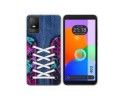 Funda Silicona Transparente para TCL 403 diseño Zapatillas 06 Dibujos