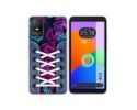 Funda Silicona Transparente para TCL 403 diseño Zapatillas 07 Dibujos