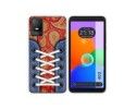 Funda Silicona Transparente para TCL 403 diseño Zapatillas 10 Dibujos