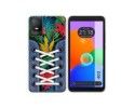 Funda Silicona Transparente para TCL 403 diseño Zapatillas 12 Dibujos
