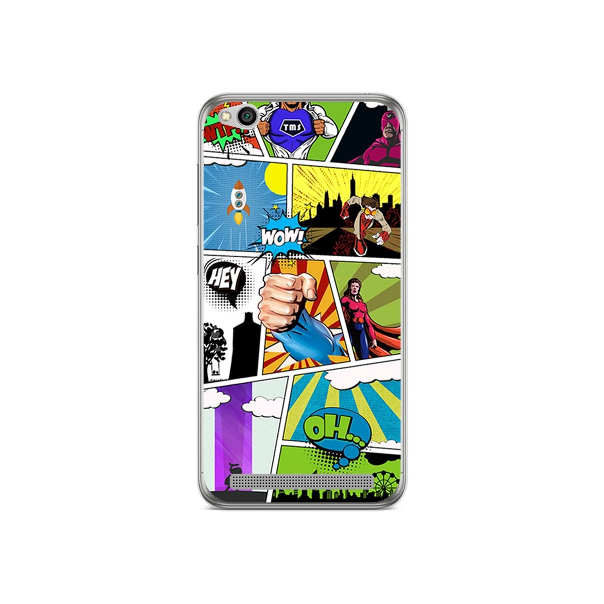 Funda Gel Tpu para Xiaomi Redmi 5A Diseño Comic Dibujos