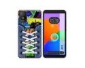 Funda Silicona Transparente para TCL 403 diseño Zapatillas 14 Dibujos