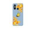 Funda Silicona Líquida Azul compatible con Xiaomi Redmi 12C diseño Abeja Dibujos