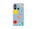 Funda Silicona Líquida Azul compatible con Xiaomi Redmi 12C diseño Espacio Dibujos