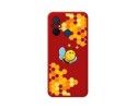 Funda Silicona Líquida Roja compatible con Xiaomi Redmi 12C diseño Abeja Dibujos