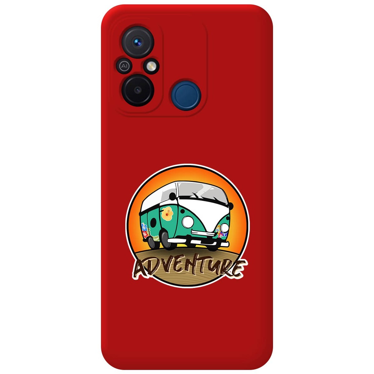 Funda Silicona Líquida Roja compatible con Xiaomi Redmi 12C diseño Adventure Dibujos