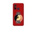 Funda Silicona Líquida Roja compatible con Xiaomi Redmi 12C diseño Mujer Escalada Dibujos