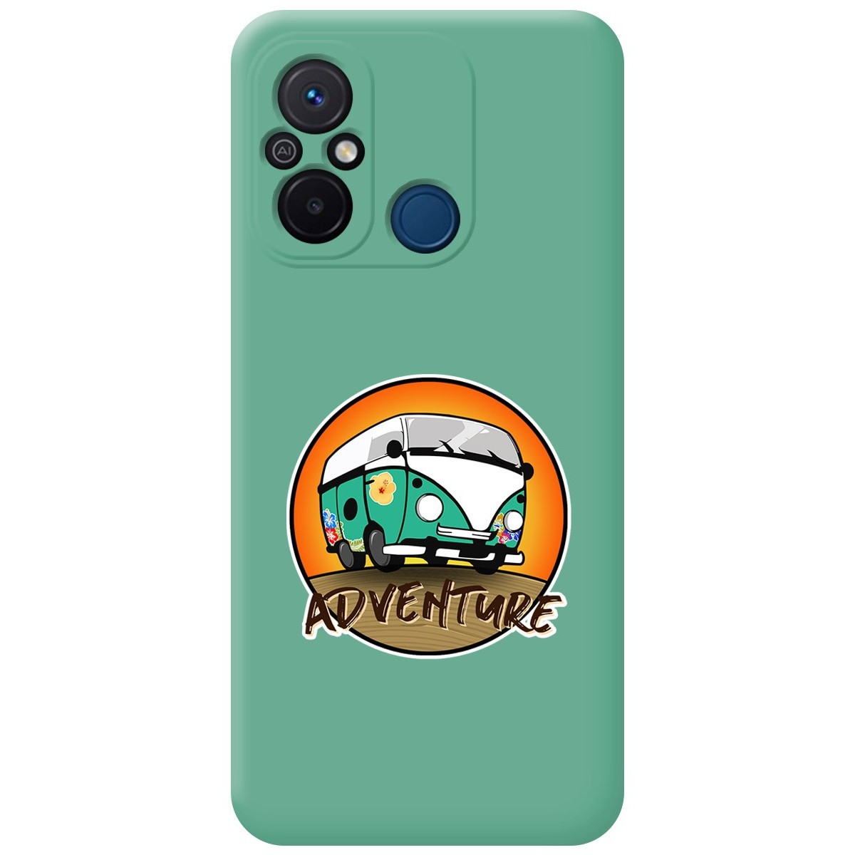 Funda Silicona Líquida Verde compatible con Xiaomi Redmi 12C diseño Adventure Dibujos
