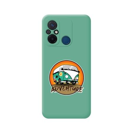 Funda Silicona Líquida Verde compatible con Xiaomi Redmi 12C diseño Adventure Dibujos