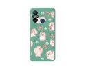 Funda Silicona Líquida Verde compatible con Xiaomi Redmi 12C diseño Cerdos Dibujos