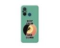 Funda Silicona Líquida Verde compatible con Xiaomi Redmi 12C diseño Mujer Escalada Dibujos