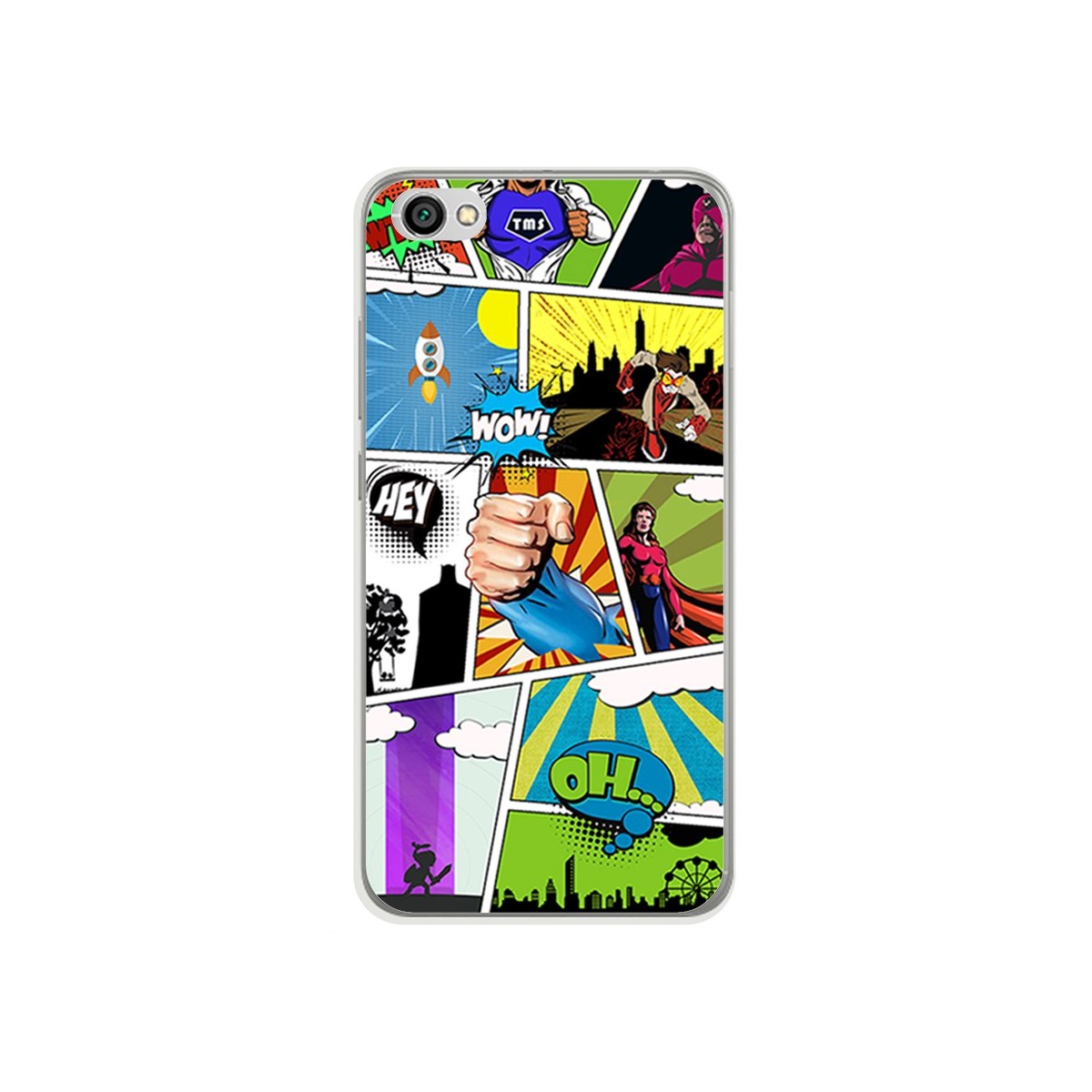 Funda Gel Tpu para Xiaomi Redmi Note 5A Diseño Comic Dibujos