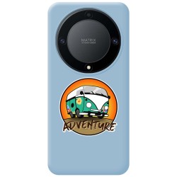 Funda Silicona Líquida Azul para Huawei Honor Magic 5 Lite 5G diseño Adventure Dibujos