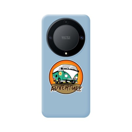 Funda Silicona Líquida Azul para Huawei Honor Magic 5 Lite 5G diseño Adventure Dibujos