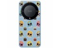 Funda Silicona Líquida Azul para Huawei Honor Magic 5 Lite 5G diseño Catrina Dibujos